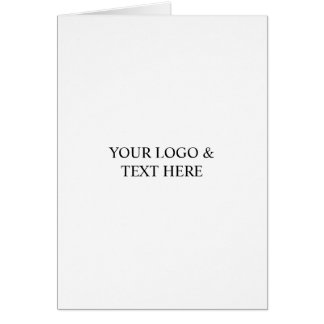 Vit Personlig – Din Logotyp & Text Här OBS Kort