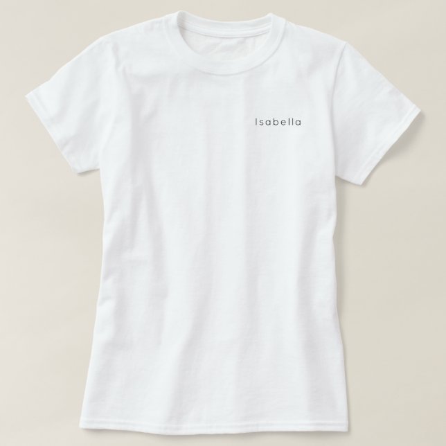 Vit Personlig Namn Anpassningsbar Kvinnor, gigabru T Shirt (Design framsida)