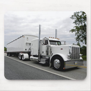 Vit Peterbilt 379 Mousepad Musmatta