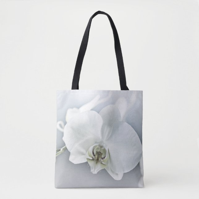 Vit Phalaenopsis Orkidé Tygkasse (Framsida)