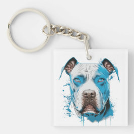 Vit Pitbull med blåa ögon | Pitbull Pappa
