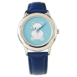 Vit Polar Nalle Watch Armbandsur
