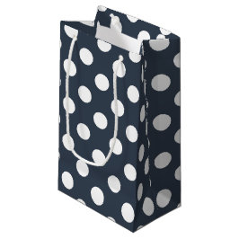 Vit polka dots på blått grått