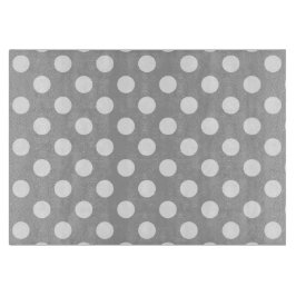 Vit polka dots på grått