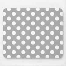 Vit polka dots på grått