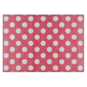 Vit polka dots på korall