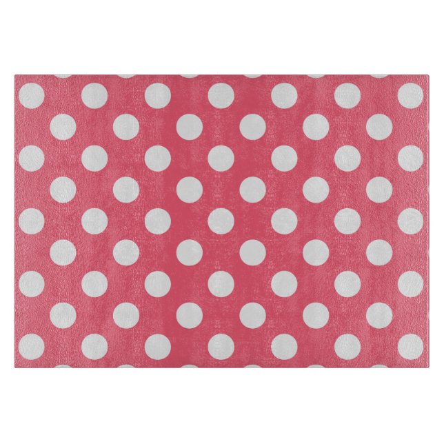 Vit polka dots på korall (Framsidan)