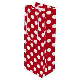 Vit polka dots på rött