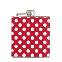 Vit polka dots på rött
