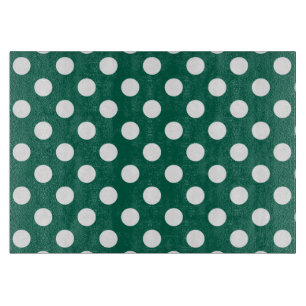 Vit polka dots på sädesvätska grönt
