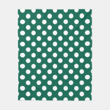 Vit polka dots på sädesvätska grönt