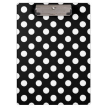 Vit polka dots på svart