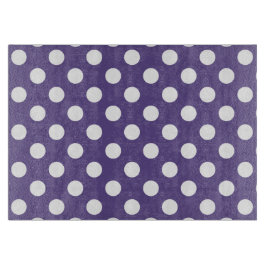 Vit polka dots på ultraviolett
