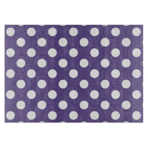 Vit polka dots på ultraviolett