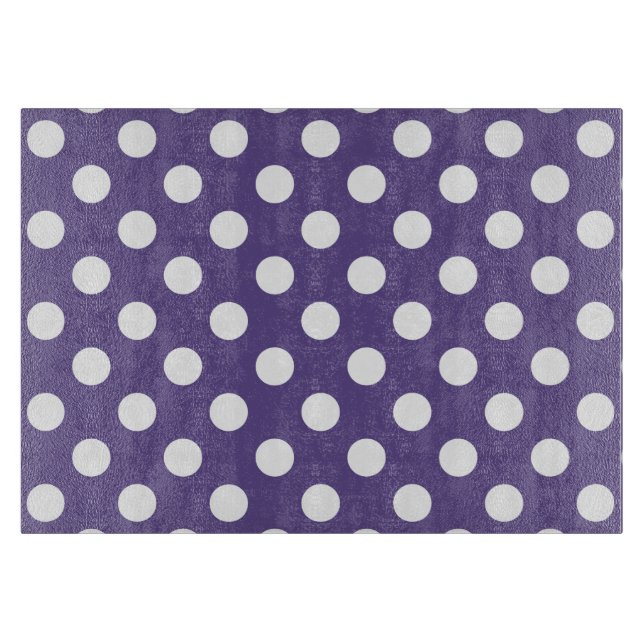 Vit polka dots på ultraviolett (Framsidan)