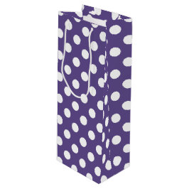 Vit polka dots på ultraviolett