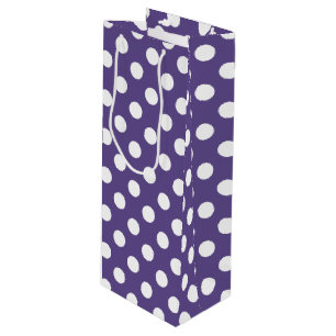 Vit polka dots på ultraviolett