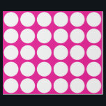 Vit Polka dots Stor Geometric Mönster Rosa Presentpapper<br><div class="desc">Designat med vit prit mönster i fast rosa bakgrund. Du kan byta till valfri bakgrund färg som du vill. Underbar för födelsedagar,  helgdagar eller firande eller händelser!</div>