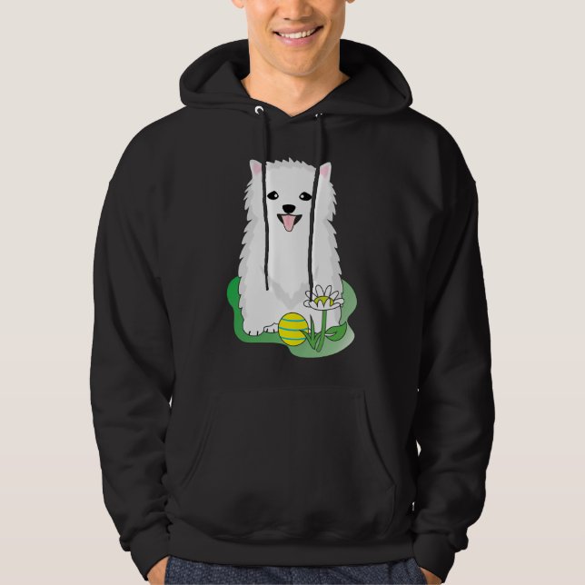 Vit Pommern 28 Hoodie (Framsida)