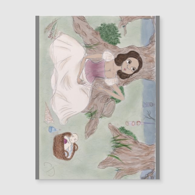 Vit Poster magnet (Framsida)