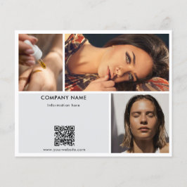 Vit PR-reklam, Salon Photos QR-kod Flygblad