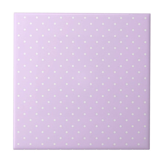 Vit prick rosa bakgrund Elegant prickig prick Kakelplatta (Framsidan)