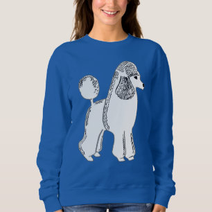 Vit Pudel Kvinnlig sötskjorta Tee Shirt