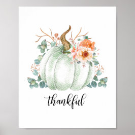vit pumkin Thankful Poster
