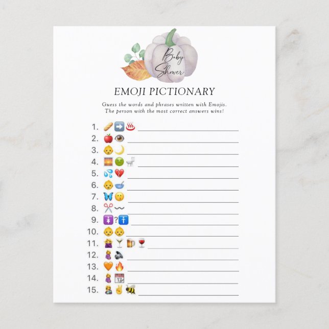 Vit pumpa \ Emoji-pikonjong (Framsida)