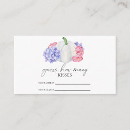 Vit pumpa - gissa hur många kyssar möhippa-spel tilläggskort