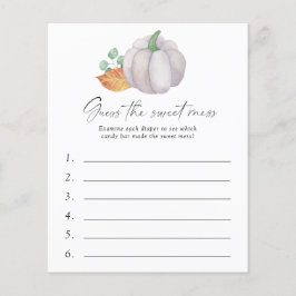 Vit pumpa - Gissa  spel