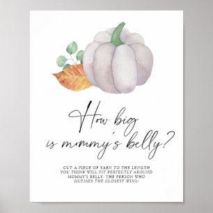 Vit pumpa - hur stort är mamma Blocky-spelet? Poster