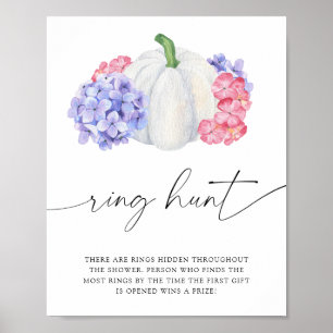 Vit pumpa - möhippa av jakt efter ring poster