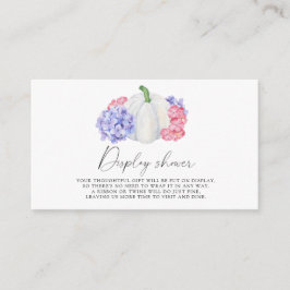 Vit pumpa - Visning dusch Tilläggskort