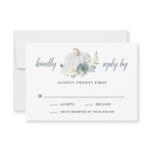 Vit Pumpkin-Elegant Succulent Fall Chic Bröllop