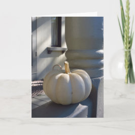 Vit Pumpkin på Railing - Martha's Vineyard Kort