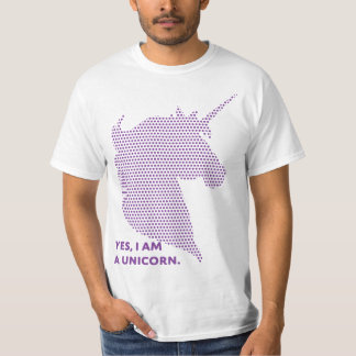 Vit/purpurfärgad Unicornutslagsplats Tee Shirt