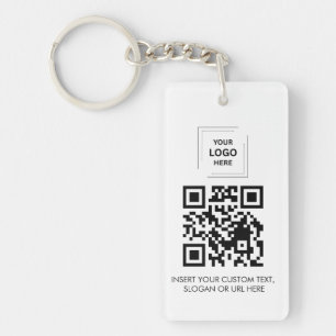 Vit QR-Logotyp Kontakt Dela Minimal Företagsdesign