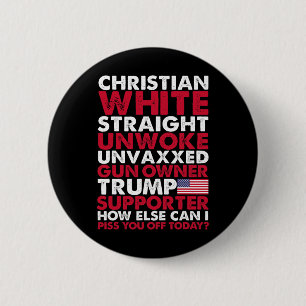 Vit Rak, ovaknad, ovaxad trumpstöd, USA Knapp