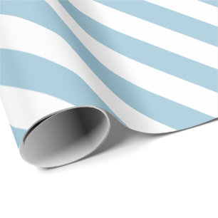 Vit Rand med Baby blue DIY Färg Presentpapper