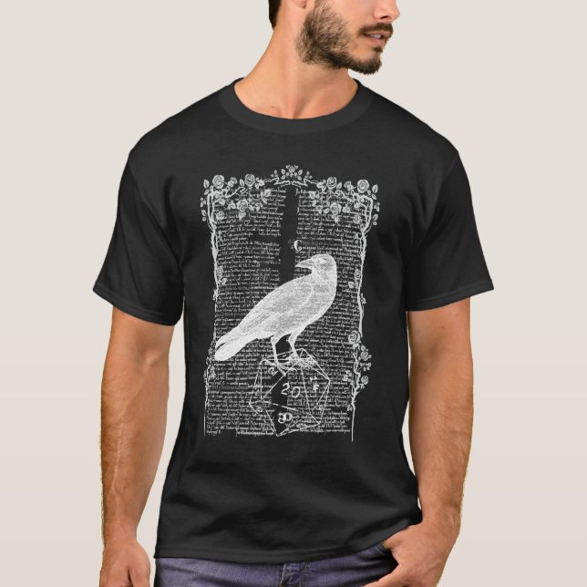 Vit räv D20 T Shirt (Framsida)