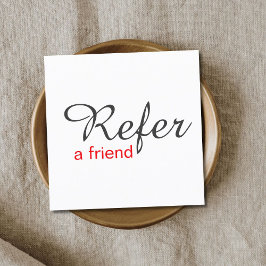Vit referenskort med enkel Elegant, vitt rött Rabattkort