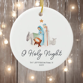 Vit Religiösa - jul Julgransprydnad Keramik