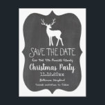 Vit Ren Chalkboard Årlig Julfest Meddelande Vykort<br><div class="desc">Vit Ren Chalkboard Årlig Julfest</div>