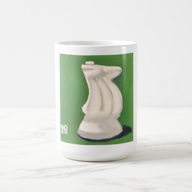 Vit riddare kaffemugg (Center)