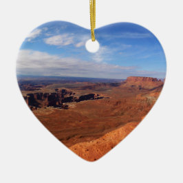 Vit Rim Overlook of Canyonlands nationalpark Julgransprydnad Keramik