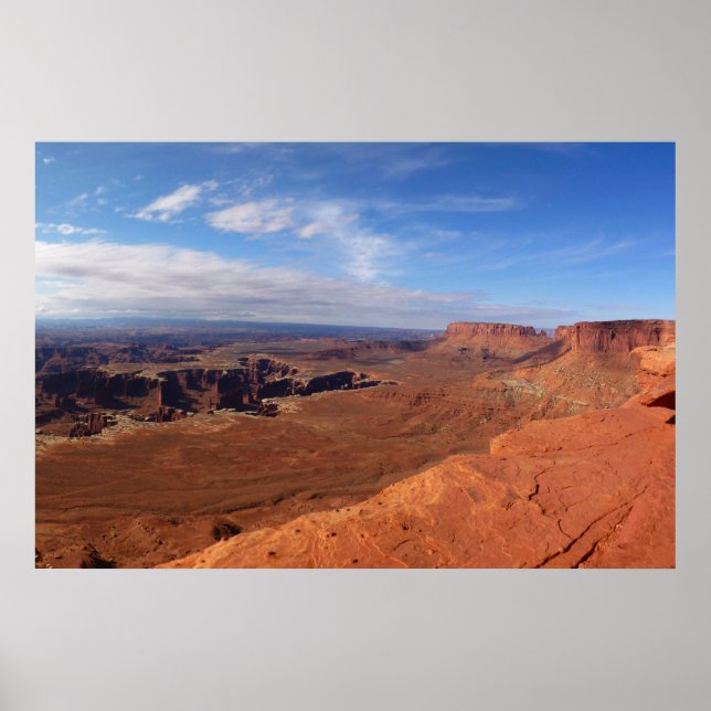Vit Rim Overlook of Canyonlands nationalpark Poster (Framsidan)