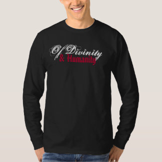 Vit/röd grafisk långärmad tee shirt