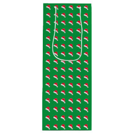 vit röd grönt Santa Hat mönster jul