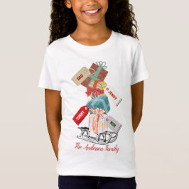 Vit röd jul, Söt Classic-Vintage T Shirt